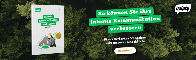 Banner E-Book Checkliste interne Kommunikation verbessern