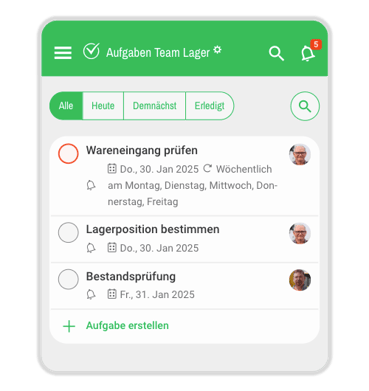 Aufgabenlisten